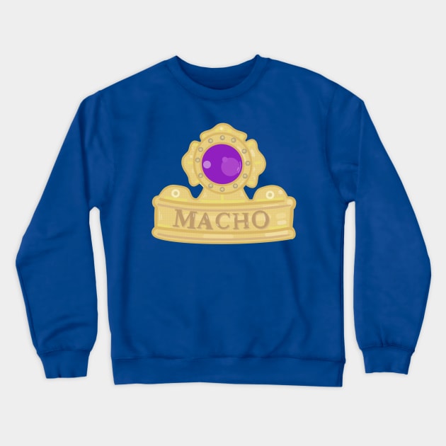 Macho King Crown Crewneck Sweatshirt by WrestleWithHope